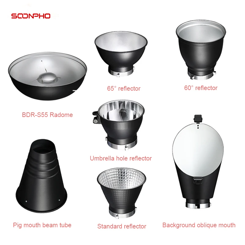 Soonpho 7" Standard Reflector Diffuser Lamp Shade Dish With 20
