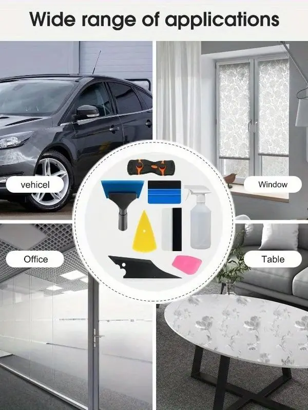 Car Window Tint Application Tools Kit Glass Protective Film Installing Tool Film Squeegee Auto Vinyl Wrap Installation Kit vinyl squeegee window tinting squeegee automotive film tools window tint squeegee