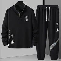 Autumn Tracksuits Plus Size 12XL Men's Sets Fashion Casual Chinese Traditional Style Sweatshirt Pants Suits Male Sets Big Size 1