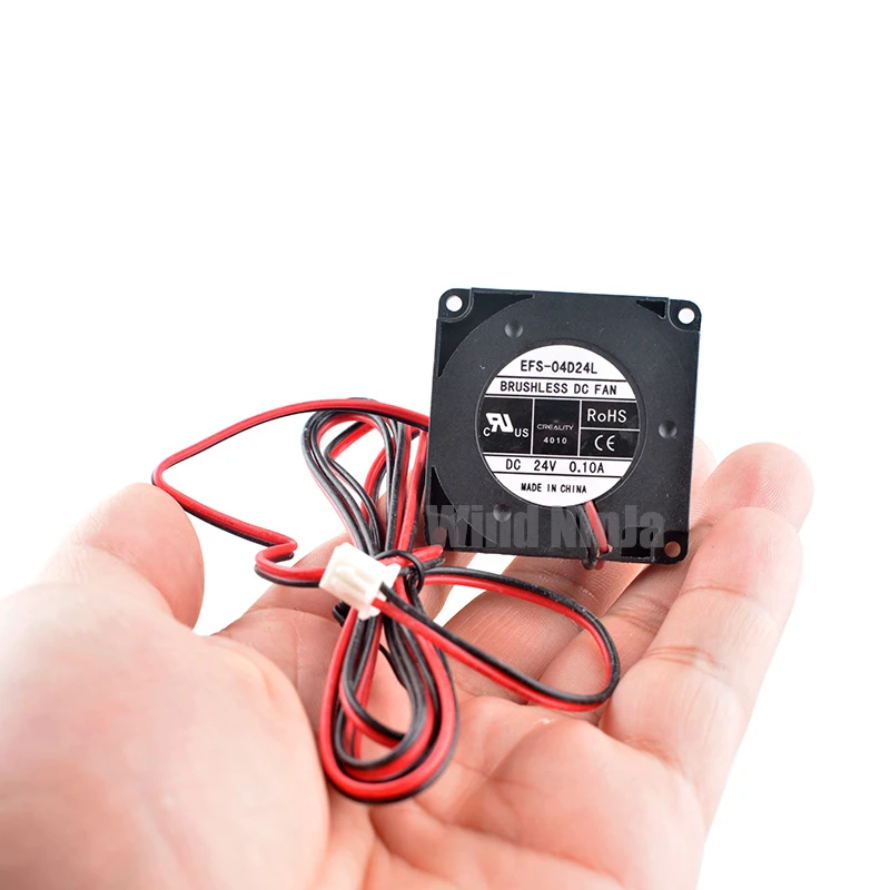 Ventilador de Refrigeração para Impressoras 3d Micro Ventilador Centrífugo 4cm 40 mm 40x40x10 mm Dc24v 0.10a Efs04d24l - Imagem 6
