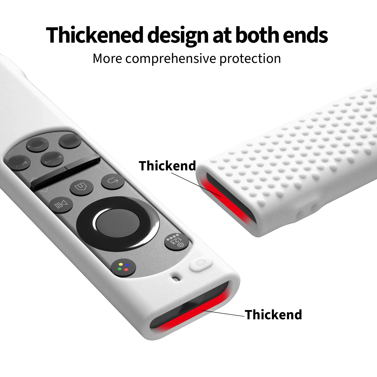 Silicone Remote Control Protective Cover for Samsung Smart TV Shockproof Controller Sleeve for TM2180E BN59-01385A RMCSPB1FP1