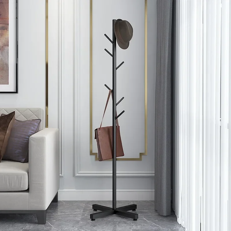 Nordic Gold Standing Coat Rack Modern Quality Metal Coat Rack Marble Black Entryway Floor Living Room Furniture