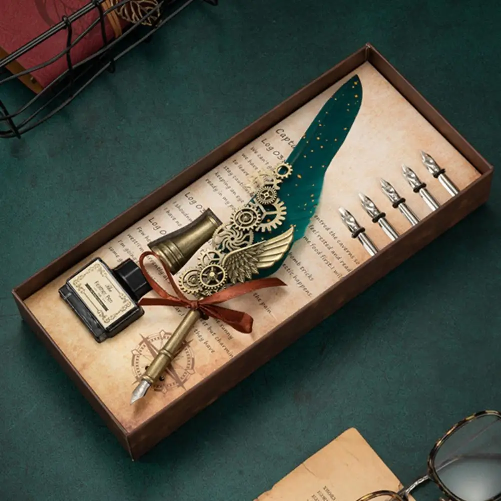 高級万年筆セット,0.5mmヴィンテージスチームパンクスタイル
