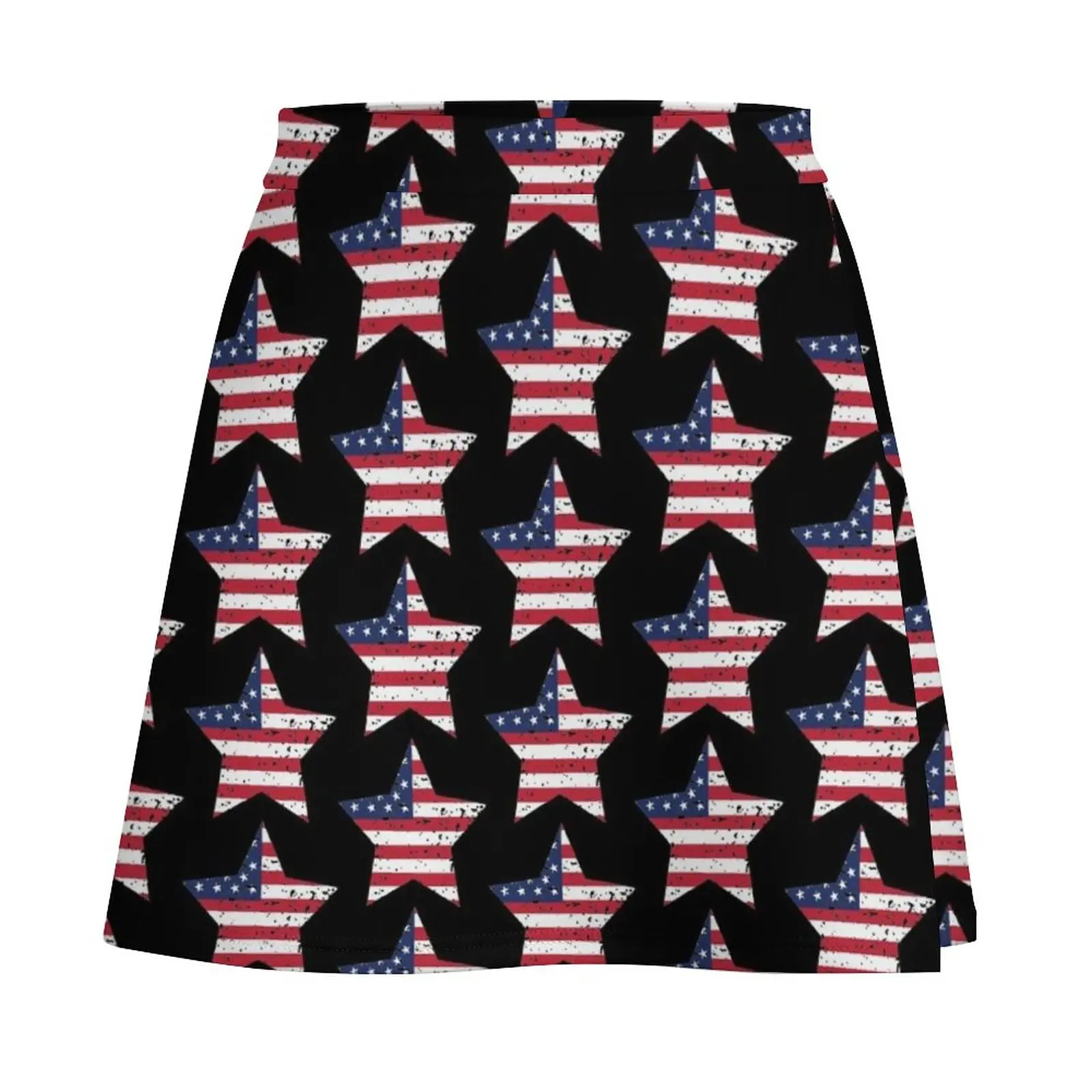 USA America Star Mini Skirt korean style clothing elegant skirts for women School uniform
