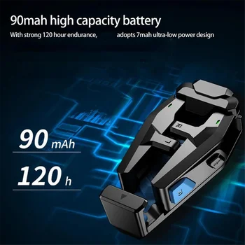 B43C Console di gioco utile Tempo di standby lungo Controller di gioco nero Touch capacitivo Burst Gameplay Gamepad