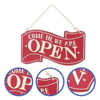 레트로 문짝 내마모성 오픈 사인, 나무 폐쇄 사인 장식, 상점 공급 보드