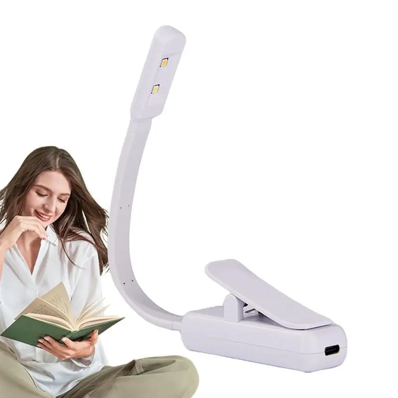 

LED Reading Light LED Book Lights With Lamp Rechargeable And Portable LED Book Light With Adjustable Brightness For Studying