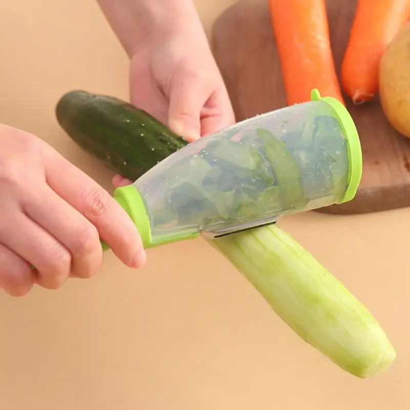 

Multifunctional Storage Type Peeling Knife Peeling Knife With Storage Tube Peeler Peeling Apple Supplies Household Peeling Knife