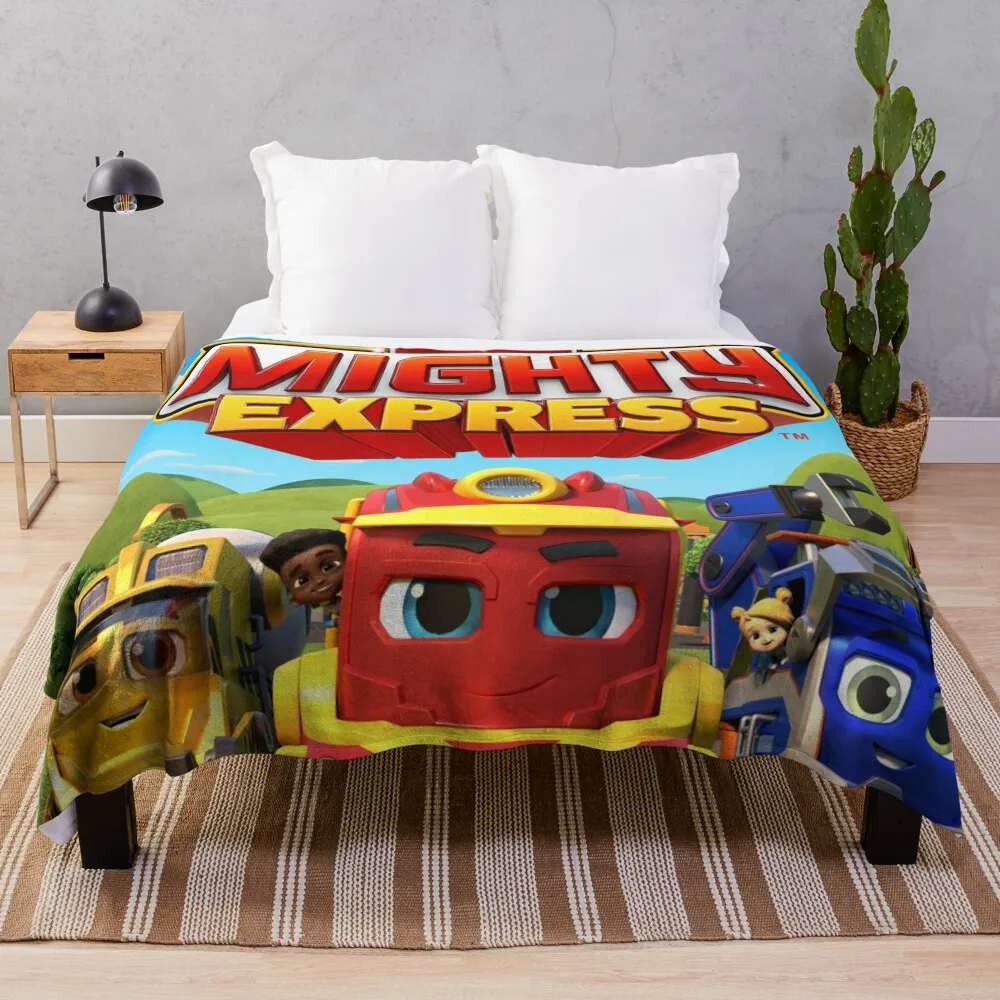 

Mighty Express Throw Blanket Quilt Blanket Furry Blankets Retro Blankets
