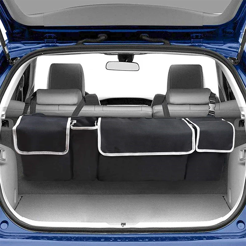

Car Trunk Organizer Adjustable Hanging Backseat Storage Bag High Capacity Multi-use Oxford Automobile Seat Back Organizers new