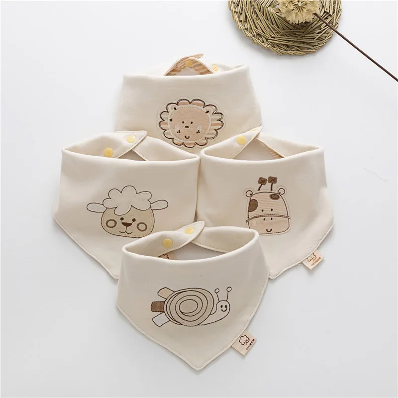 

New Baby Bibs Triangle Cotton Bandana Bibs for Boys Girls Burp Cloth Baby Scarf Meal Collar Feeding Accessories Saliva Towel