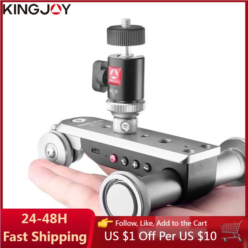 AFI Official PPL-06S Mini Motorized Track Slider Dolly Car Timelapse Panoramic Ballhead For Phone Camera Time Lapse Rotator