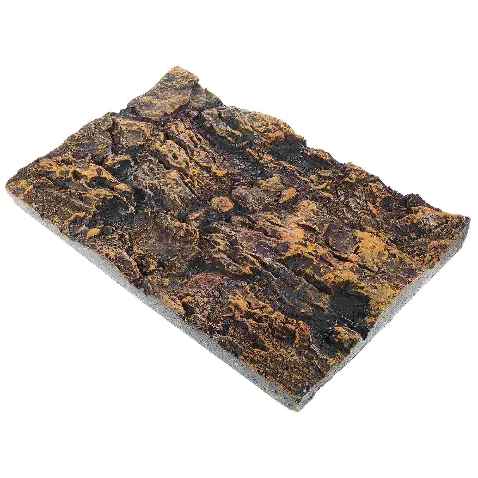 

Background Tank Reptile Terrarium Aquarium 3D Decor Board Rock Stone Backgrounds Dragon Bearded Wall Snake Backdrop Enclosure