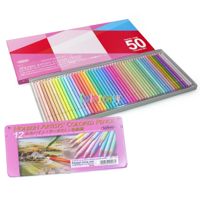 Holbein Artists Colored 12 24 36 50 100 150 Colors Pencil, Design Tones