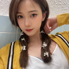 

Retro Korean Alloy Love Heart Gift Rabbit Bow Hair Claw Women Hairpin Small Crab Clip Hair Accessories