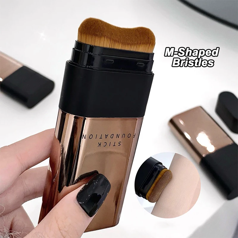 Skin Beauty Double-end Foundation Stick,Velvet Moist Light Concealer Foundation Long-lasting Flawless Makeup Face Beauty Makeup 4