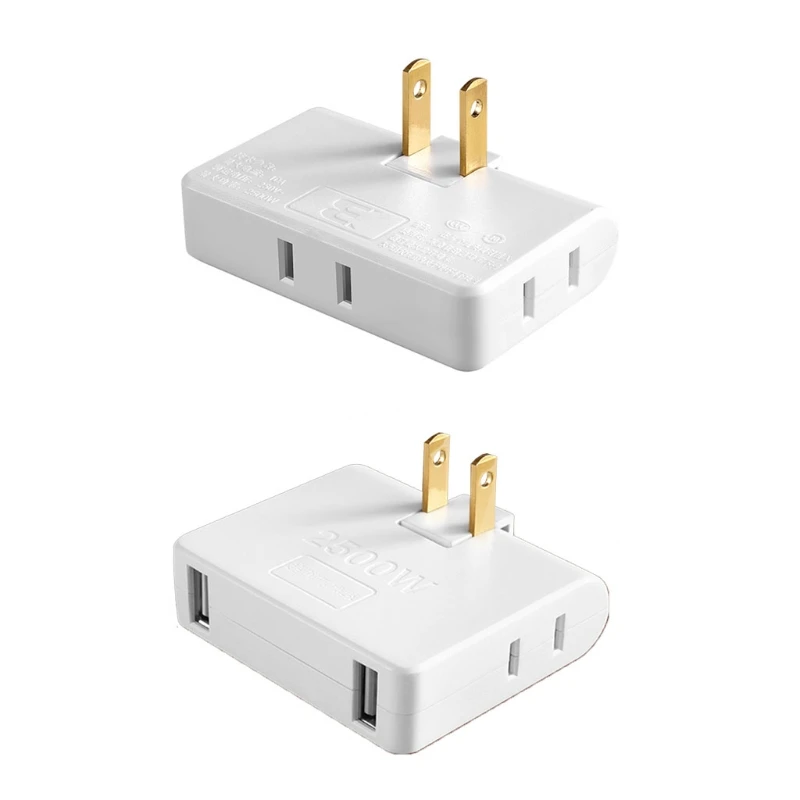 F3KA 3/4 в 1 удлинитель адаптер 2-зубчатая Поворотная розетка конвертер 2500 Вт американская розетка внутренняя настенная розетка