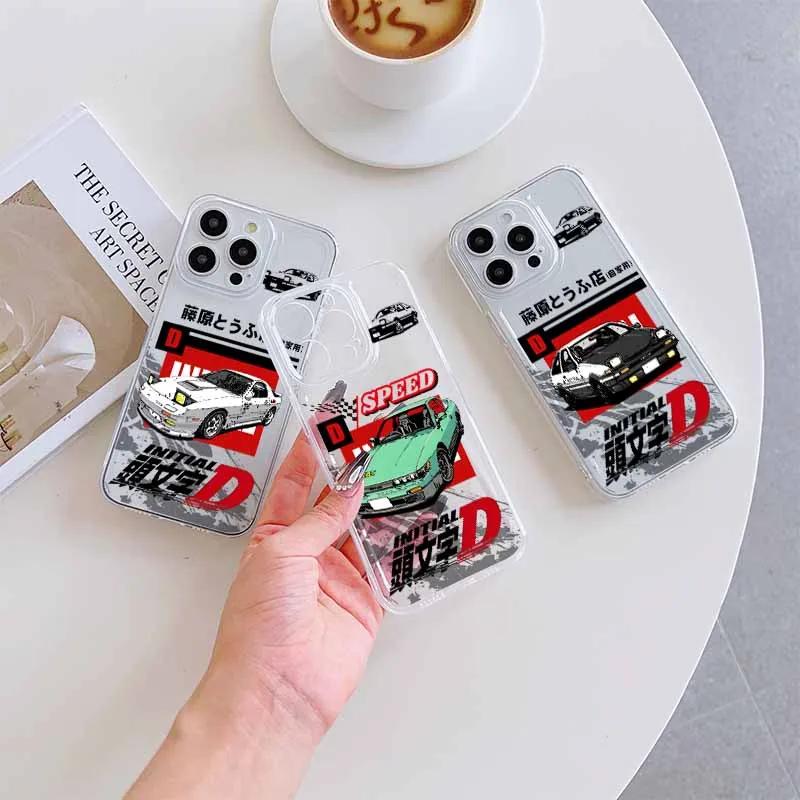 Initial D Car Race Transparent Silicone Phone Case