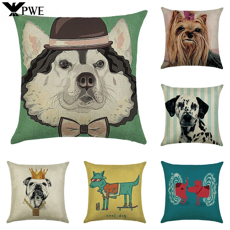 

45*45cm Cartoon Design Pillowcase Creative Household Linen Pillowcase Car Sofa Cushion Cover