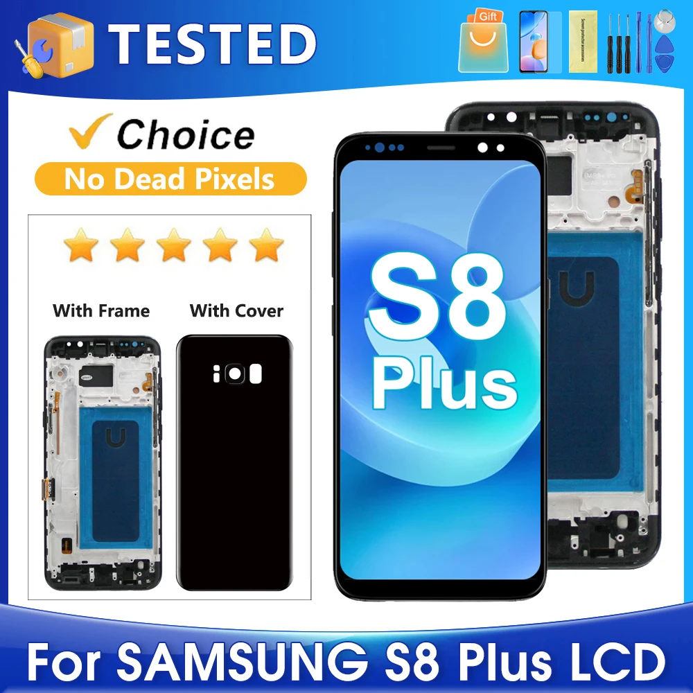اختبار شاشة LCD تعمل باللمس لهاتف Samsung S8 Plus...