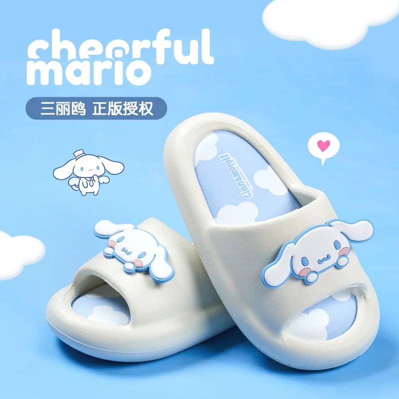 

Sanrios Kawaii Anime Cinnamoroll Kuromi My Melody Cute Cartoon Slippers Summer Indoor Soft Bottom Non-slip Slippers Home Slipper