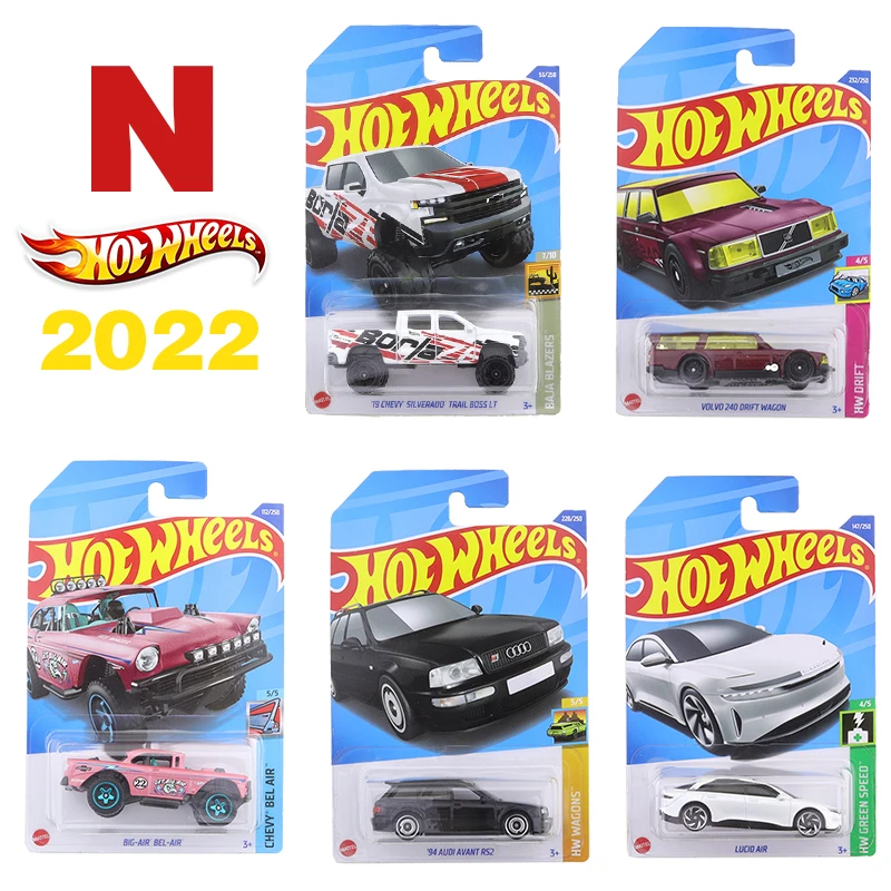 2022N Hot Wheels Piccola Auto Sportiva Ferrari Bugatti Nissan Toyota Porsche Alloy Car Model Boy Toy