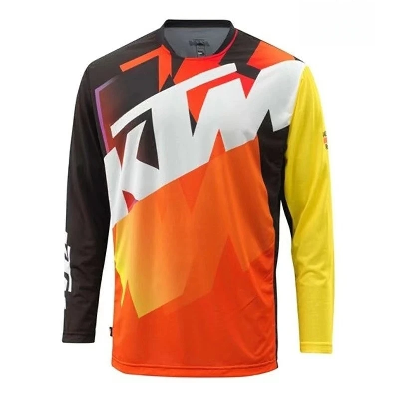 KTM 사이클링 저지 자전거 Mtb Ciclismo Bmx 모토크로스 저지 남성용 긴팔 티셔츠 다운힐 자전거 카미세타스