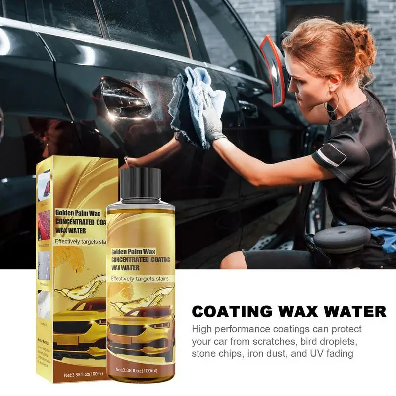 CarWaxPolish405ozCarWashWaxAutoGoldenPalmWaxWithUV