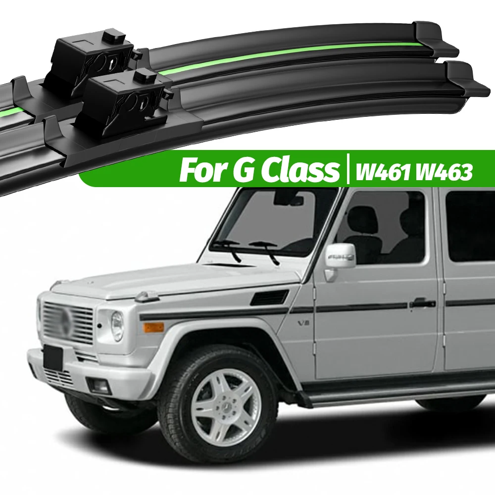 

For Mercedes Benz G Class W461 W463 1989-2023 2pcs Front Windshield Wiper Blades 2012 2018 2020 Windscreen Window Accessories