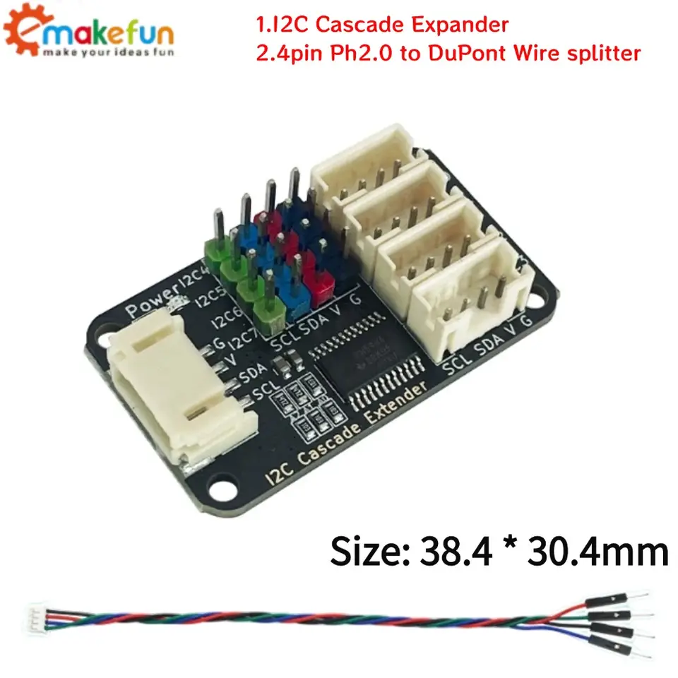 TCA9548A I2C Multiplexer Module 1-to-8-way Default I2C Address 0x74 Suitable for Arduino/ESP32/Microbit/Raspberry Pi 3.3-5v image 2