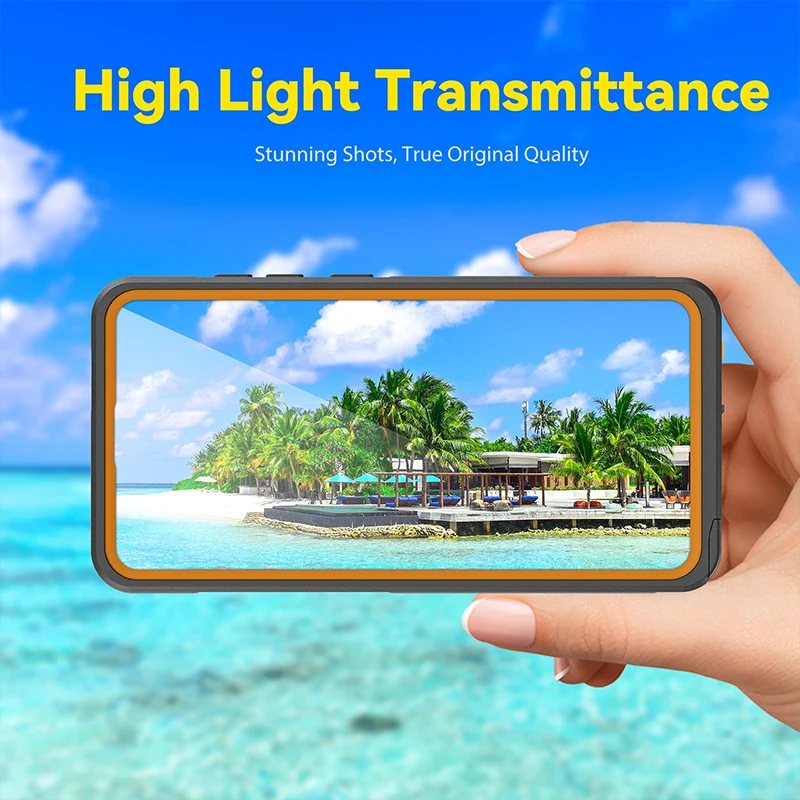 Full Body Waterproof Shockproof Phone Case with Magnetic Cover
