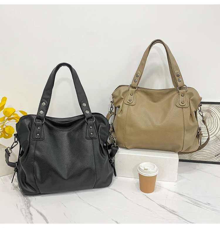 Borsa Hobo femminile Borsa a tracolla di grande capacità Borsa grande Stylsih Borsa a tracolla Hobo da donna in morbida pelle Borsa shopper da donna_voghion.com