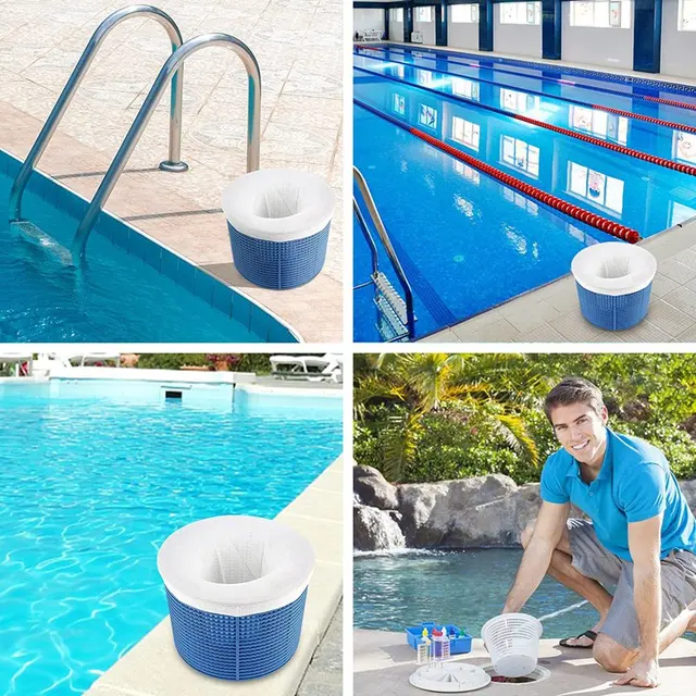 10Db Medence Skimmer Zokni Finom Háló Úszómedence Gyógyfürdő-Szűrő-Megtakarítók Szűrőkhöz Kosarak Skimmerek Szűrőképernyő - Image 3