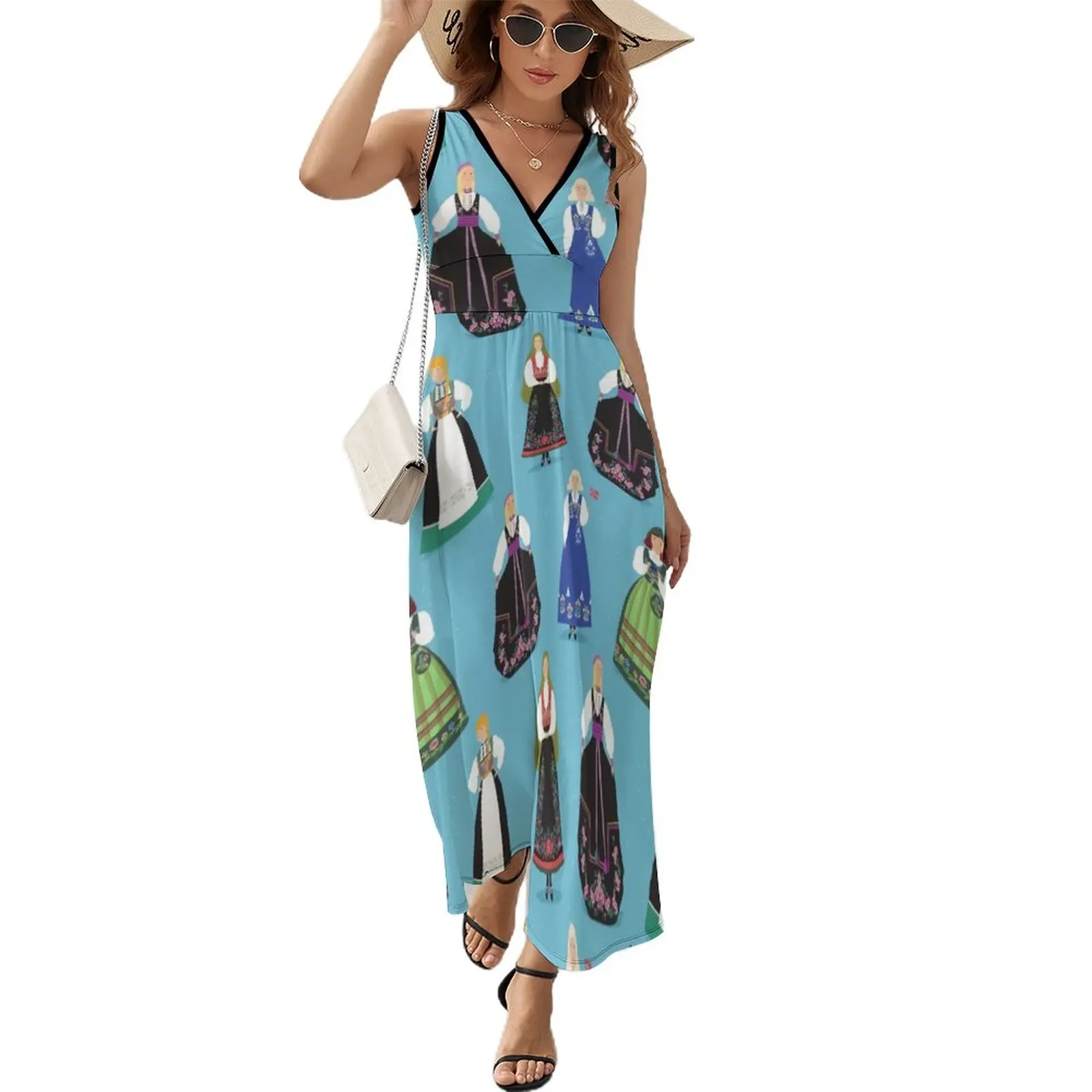 

Norwegian Bunad Girls Sleeveless Dress cute for woman 2024 sexy for women for woman