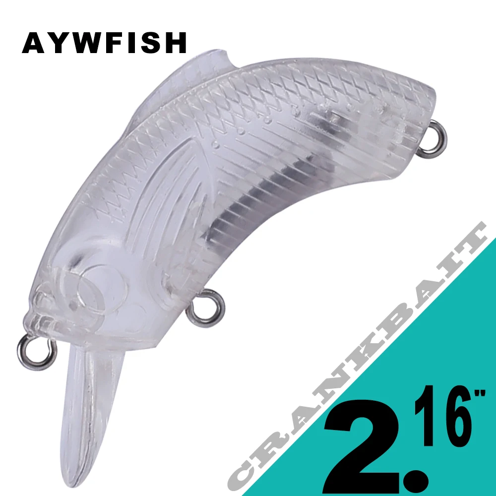 

AYWFISH 20 шт./лот, тонущий кренкбейт, рыболовные приманки 5,5 см, 9 г, искусственные кренкбейты, снасть для окуня, приманка «сделай сам», неокрашенные заготовки-карандаш