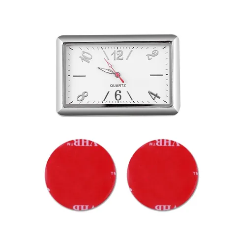 Car Clock Quartz Watch Sticker Strap On Air Vent Dashboard On-board Truck Off Road Caravan Marine Automotive Accessories