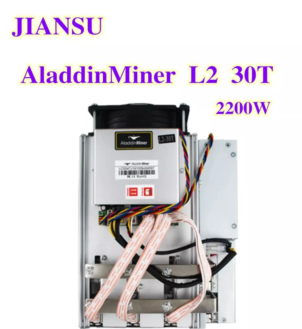 BTC BCH Биткоин-Майнер AladdinMiner L2 30T SHA256 Asic Майнер с блоком питания Экономичный чем A1 M20S