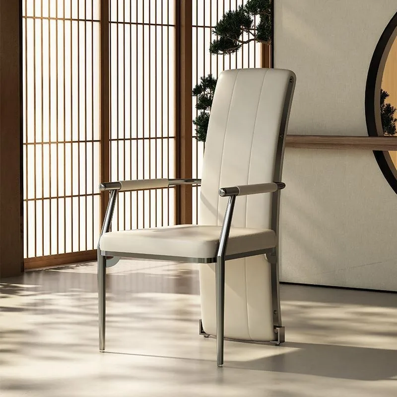 

Metal Balcony Living Room Chair Indoor Comfortable Regale Lazy Living Room Chair Cushion Leather Chaises Salle Manger Furnitures