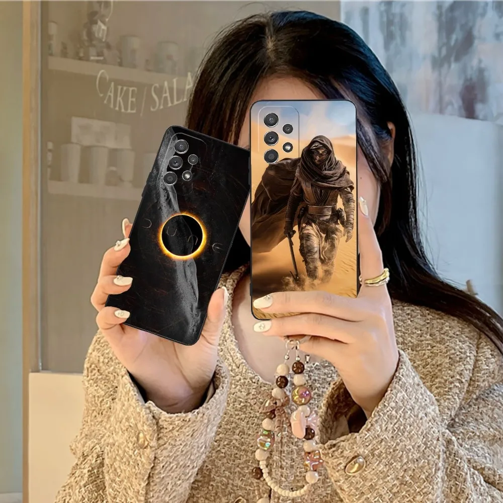 Fashion D-Dune Mobile Cell Phone Case For Samsung Galaxy A91 70 54 53 52 34 24 21 Note 20 10 M54 Plus Ultra 5G Black Cover