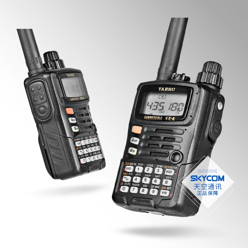 Original Walkie Talkie YAESU VX-6R Dual-Band 140-174/420-470