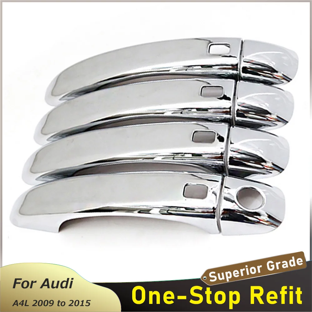 

8 шт., наклейки на дверную ручку для Audi A4L