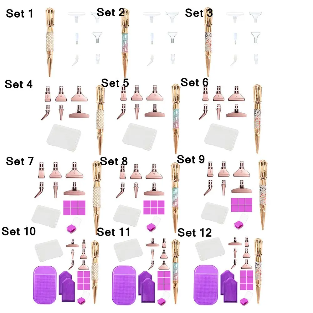 5D Cross Stitch Embroidery Point Drill Pens Diamond Painting Pen Glitter Diamond Diamond Painting Accessories