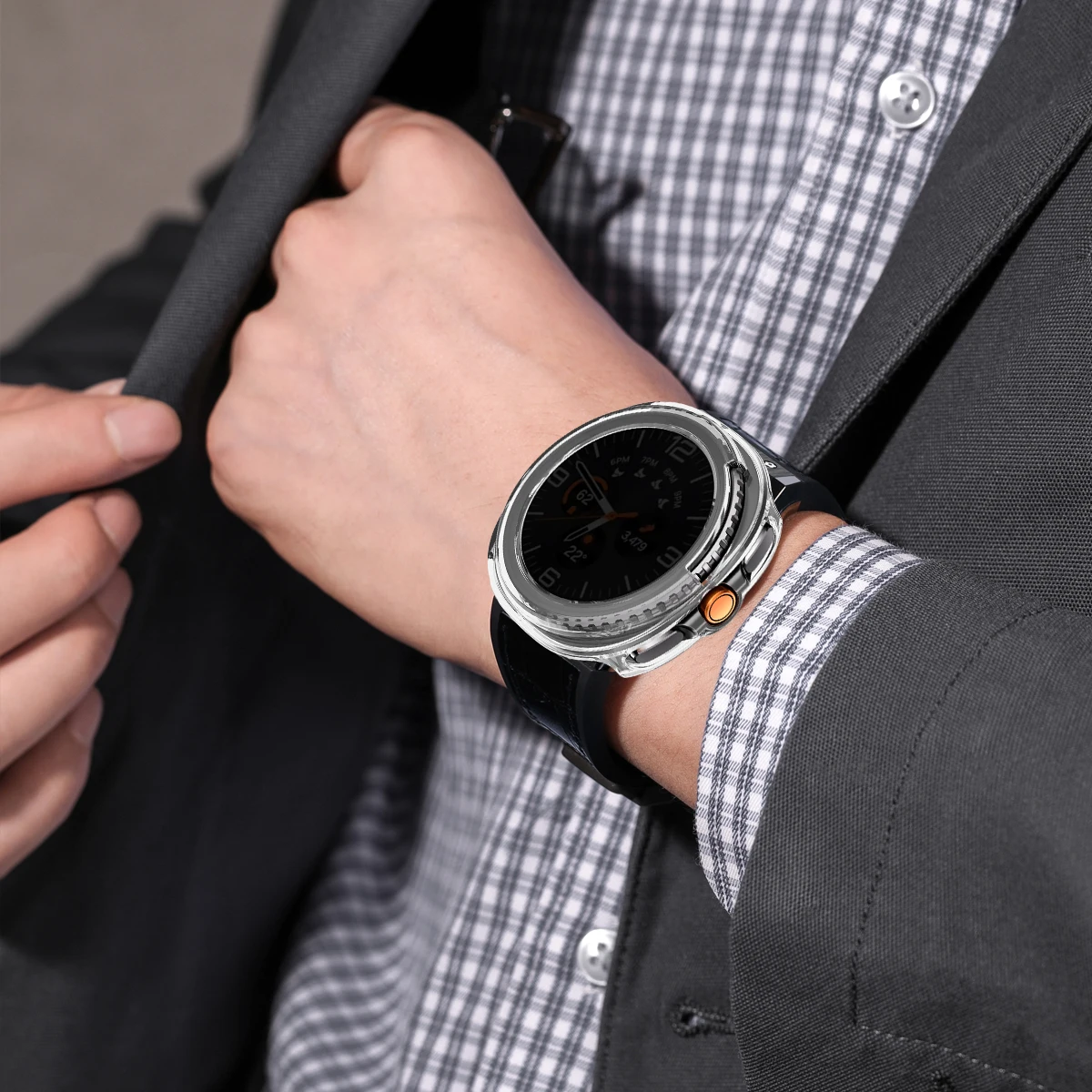 Enhanced Privacy Glass Screen Protector with Protective Case for Smartwatches - Tempered, Anti-Peeping, and Durable Design