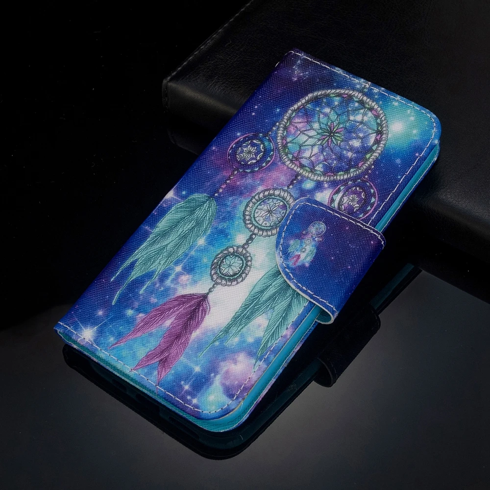 best case for samsung Flip Dành Cho Coque Samsung Galaxy S22 Cực S21 FE 5G S20 Plus S8 S9 S10 Trường Hợp Kỳ Lân Hoa ví Da Bao Bọc Điện Thoại Capa samsung flip phone cute