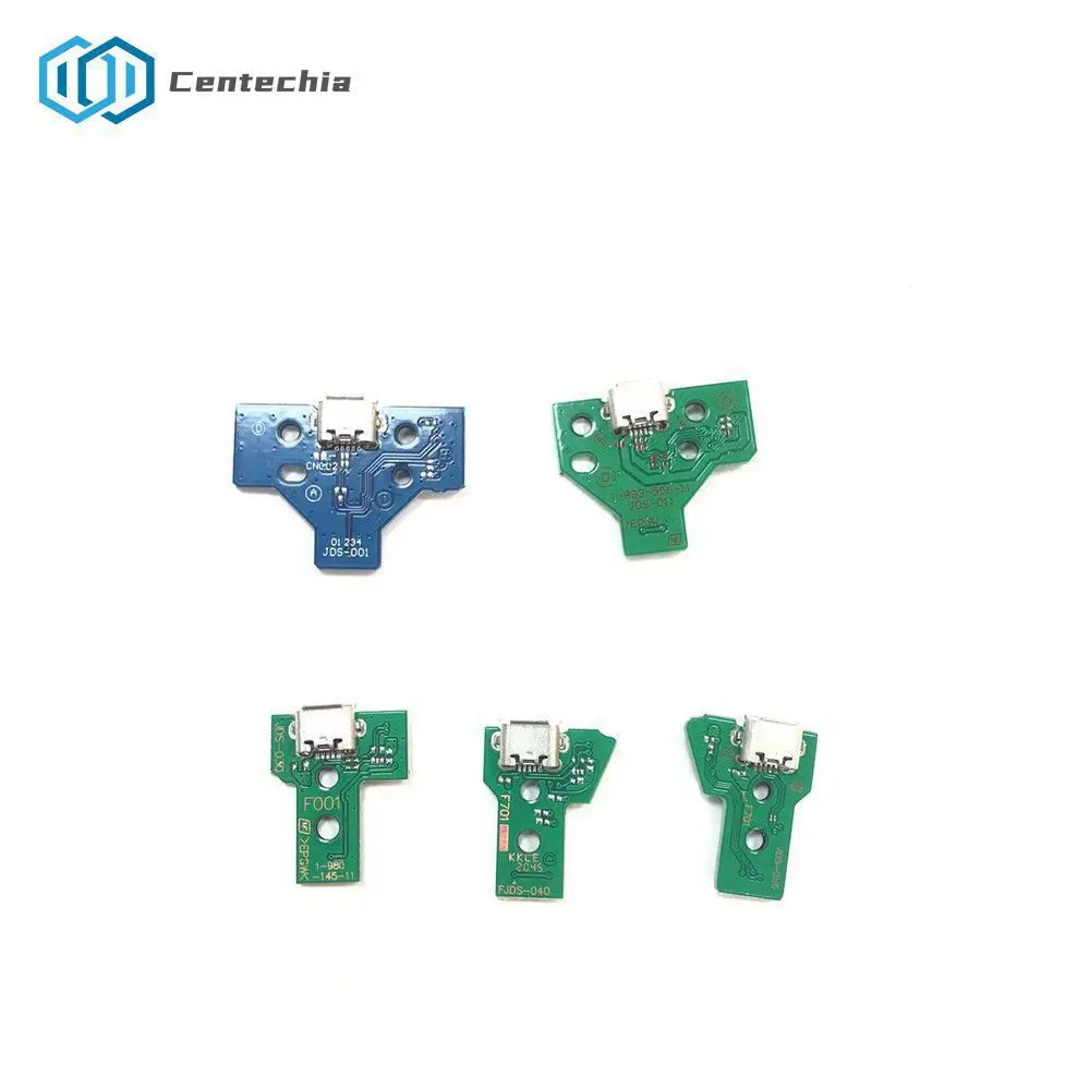 

for 4 Slim Controller Charging Socket Port Circuit Board with 12 14 Pin Power Flex Ribbon Cable