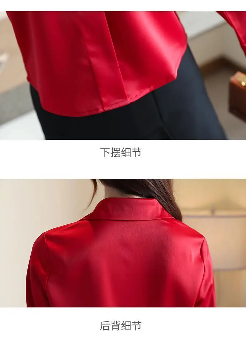 Women Clothes New Thin Spring Autumn All-match Korean Long Sleeve Shirt Tops Buttons Solid Polo Neck Blouse Trend Fashion