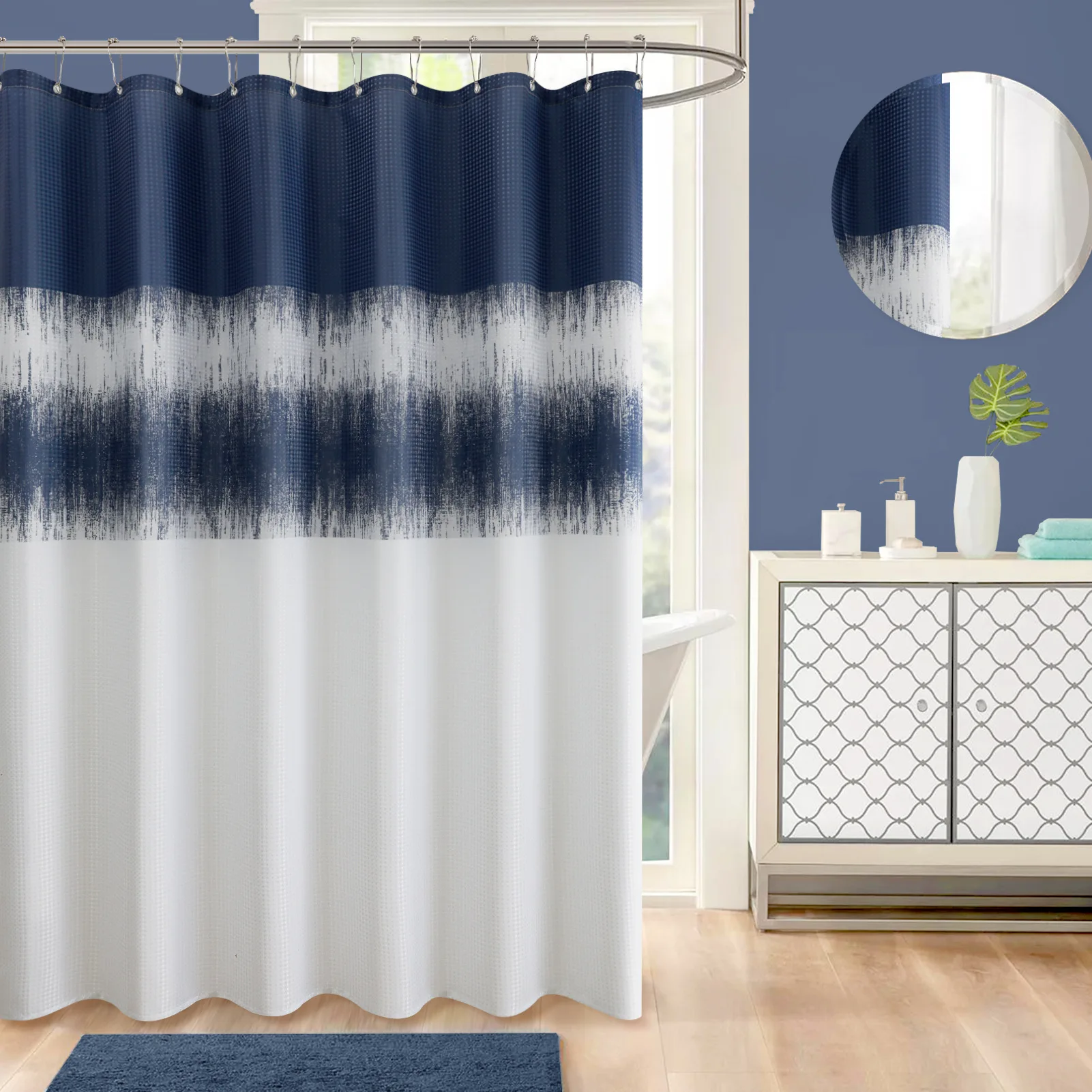 

Digital Waterproof Shower Curtain Bathroom Insulaiton Shower Curtains For Home Bathroom Hotel