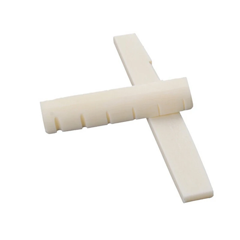 6 String Classical Guitar Saddle Nut Black/White Bone Bridge Acoustic Folk Replacement Spare Part