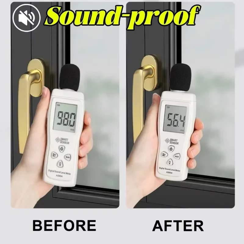 Self-Adhesive Foam Window and Door Sealing Strip Tape Weather Stripping Resilience Soundproof Windproof Insulation 32M