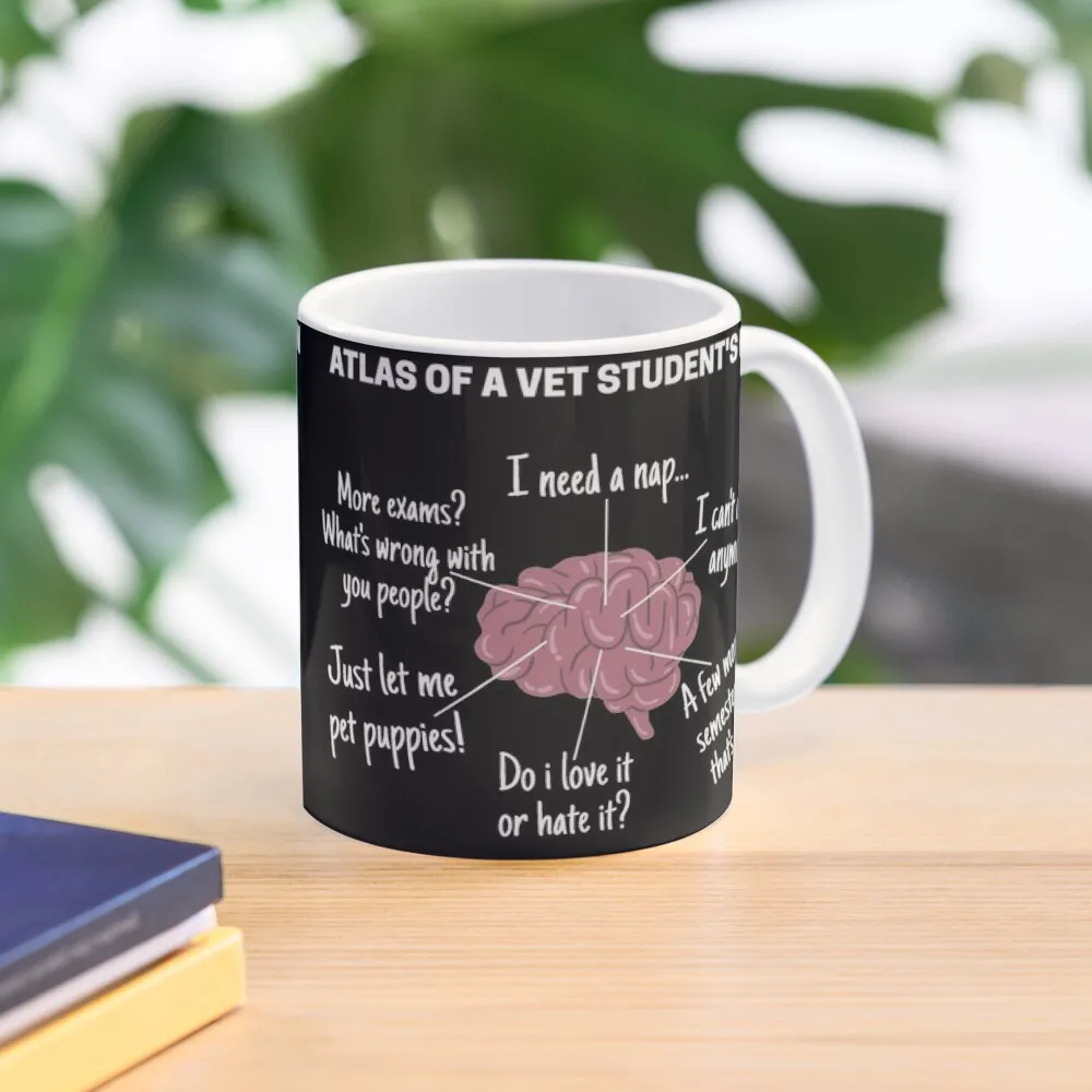 

Atlas of a Vet student brain - funny Veterinary student Coffee Mug Mate Cups Thermo Cups For Mug